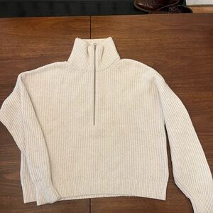 Everlane Off-White Ribbed Sweater